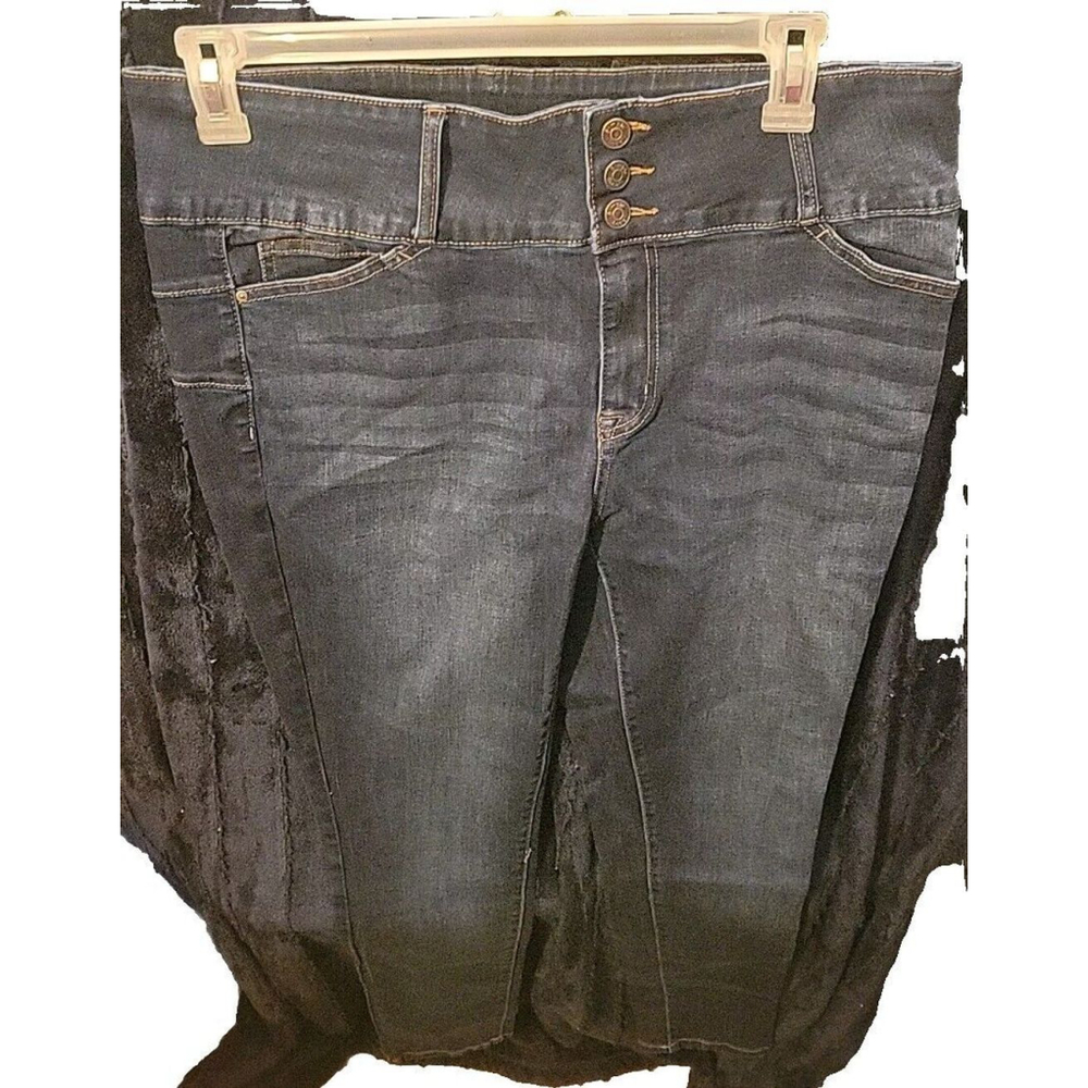 Simple Society Womens High Rise Ankle Skinny Jeans Juniors Size 17/33 Blue NWT